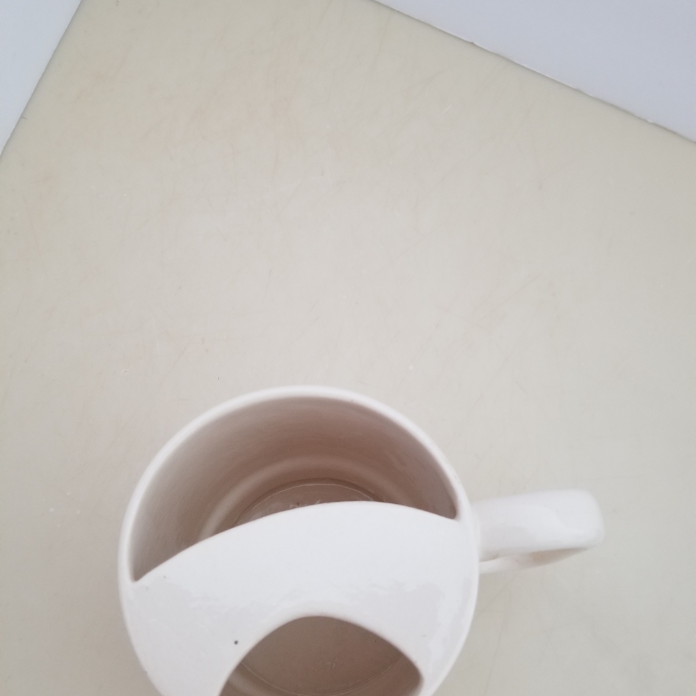 Cream Mug with Mustache Design - Picture 2 of 4